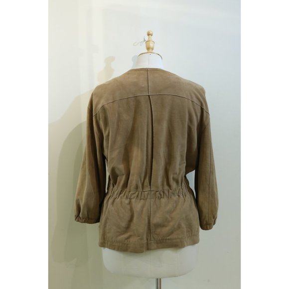 Nordstrom, Tan Suede Jacket, US14 - Picture 2 of 2